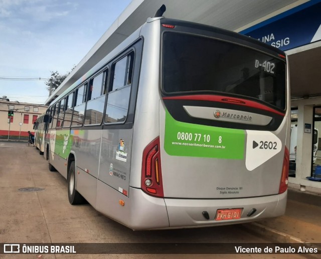 Turb Transporte Urbano 2602 na cidade de Ribeirão Preto, São Paulo, Brasil, por Vicente de Paulo Alves. ID da foto: 8780286.