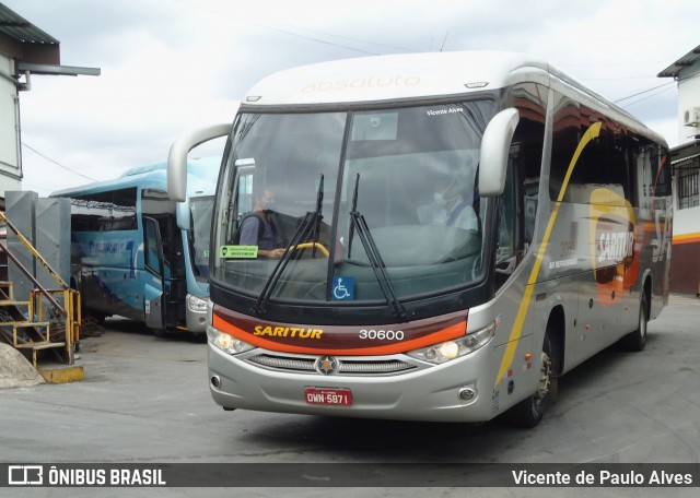 Saritur - Santa Rita Transporte Urbano e Rodoviário 30600 na cidade de Belo Horizonte, Minas Gerais, Brasil, por Vicente de Paulo Alves. Número da foto: #8780184.