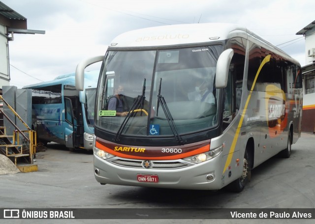 Saritur - Santa Rita Transporte Urbano e Rodoviário 30600 na cidade de Belo Horizonte, Minas Gerais, Brasil, por Vicente de Paulo Alves. ID da foto: 8780184.