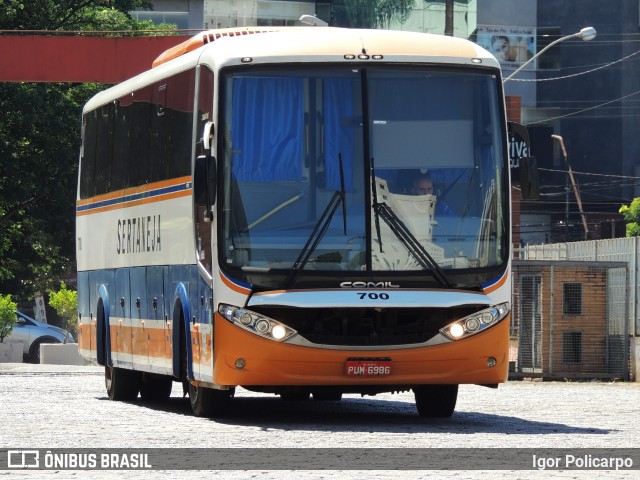 Viação Sertaneja 700 na cidade de Divinópolis, Minas Gerais, Brasil, por Igor Policarpo. ID da foto: 8779825.