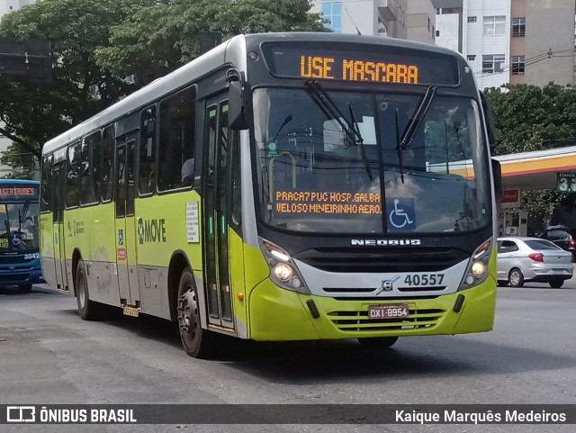 Viação Euclásio 40557 na cidade de Belo Horizonte, Minas Gerais, Brasil, por Kaique Marquês Medeiros . ID da foto: 8779523.