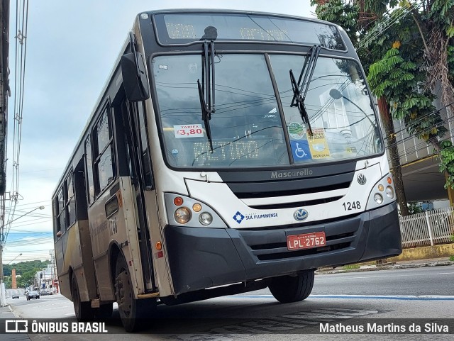 Viação Sul Fluminense 1248 na cidade de Volta Redonda, Rio de Janeiro, Brasil, por Matheus Martins da Silva. ID da foto: 8779676.