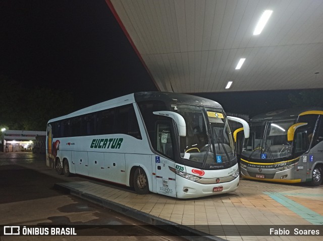 Eucatur - Empresa União Cascavel de Transportes e Turismo 4735 na cidade de Uberaba, Minas Gerais, Brasil, por Fabio  Soares. ID da foto: 8804870.