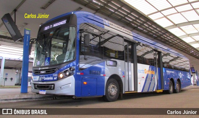 HP Transportes Coletivos 20801 na cidade de Goiânia, Goiás, Brasil, por Carlos Júnior. Número da foto: #8804249.