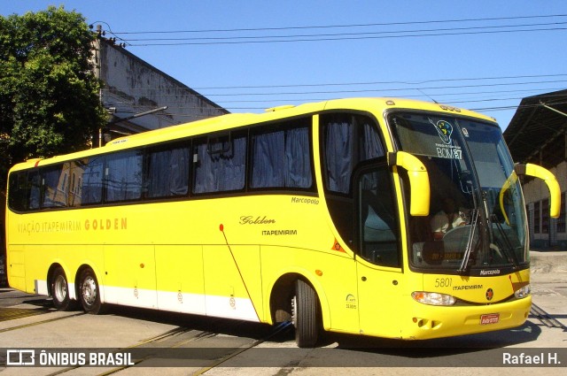 Viação Itapemirim 5801 na cidade de Rio de Janeiro, Rio de Janeiro, Brasil, por Rafael H.. ID da foto: 8804255.