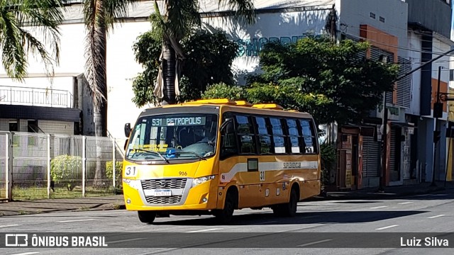 Transporte Suplementar de Belo Horizonte 906 na cidade de Belo Horizonte, Minas Gerais, Brasil, por Luiz Silva. Número da foto: #8804736.