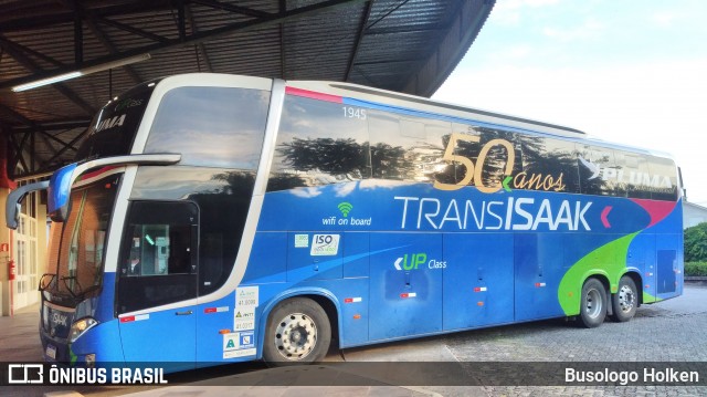 Trans Isaak Turismo 1945 na cidade de Santa Maria, Rio Grande do Sul, Brasil, por Busologo Holken. Número da foto: #8805253.