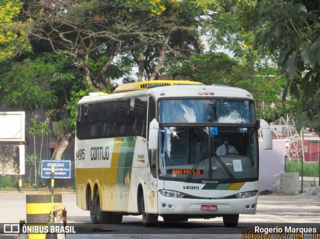 Empresa Gontijo de Transportes 14915 na cidade de São José dos Campos, São Paulo, Brasil, por Rogerio Marques. ID da foto: 8804639.