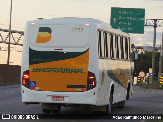 Viação Bassamar 211 na cidade de Belo Horizonte, Minas Gerais, Brasil, por Adão Raimundo Marcelino. ID da foto: 8804959.