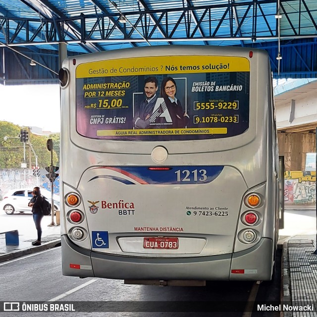 BBTT - Benfica Barueri Transporte e Turismo 1213 na cidade de São Paulo, São Paulo, Brasil, por Michel Nowacki. Número da foto: #8804359.