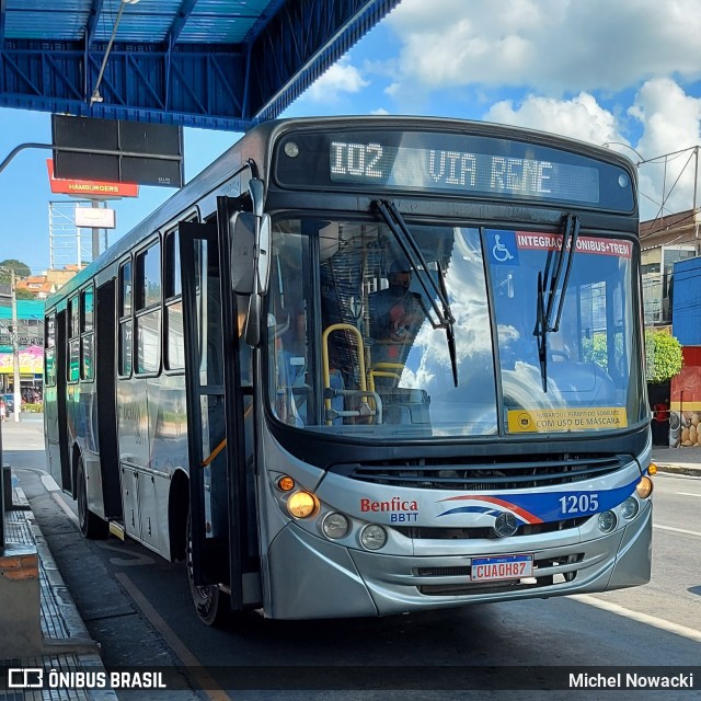 BBTT - Benfica Barueri Transporte e Turismo 1205 na cidade de Itapevi, São Paulo, Brasil, por Michel Nowacki. Número da foto: #8804370.
