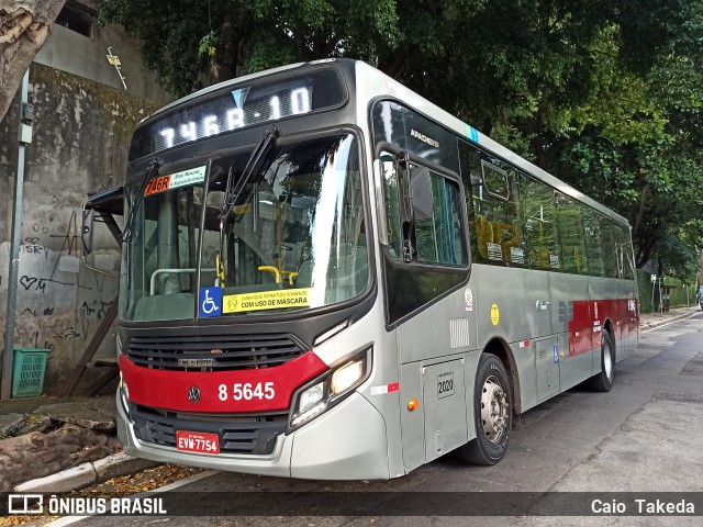 Auto Viação Transcap 8 5645 na cidade de São Paulo, São Paulo, Brasil, por Caio  Takeda. ID da foto: 8803448.