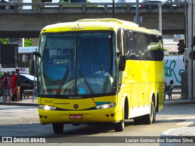 Viação Itapemirim 8645 na cidade de Rio de Janeiro, Rio de Janeiro, Brasil, por Lucas Gomes dos Santos Silva. ID da foto: 8808141.