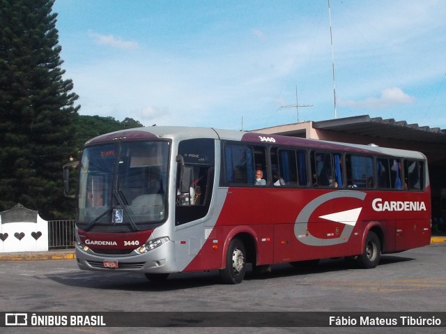 Expresso Gardenia 3440 na cidade de Três Corações, Minas Gerais, Brasil, por Fábio Mateus Tibúrcio. ID da foto: 8806203.