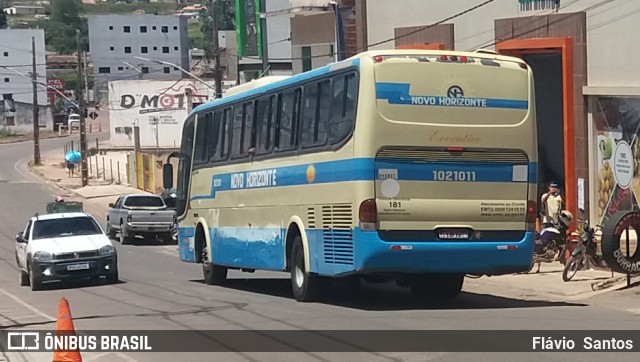 Viação Novo Horizonte 1021011 na cidade de Barra da Estiva, Bahia, Brasil, por Flávio  Santos. Número da foto: #8805504.