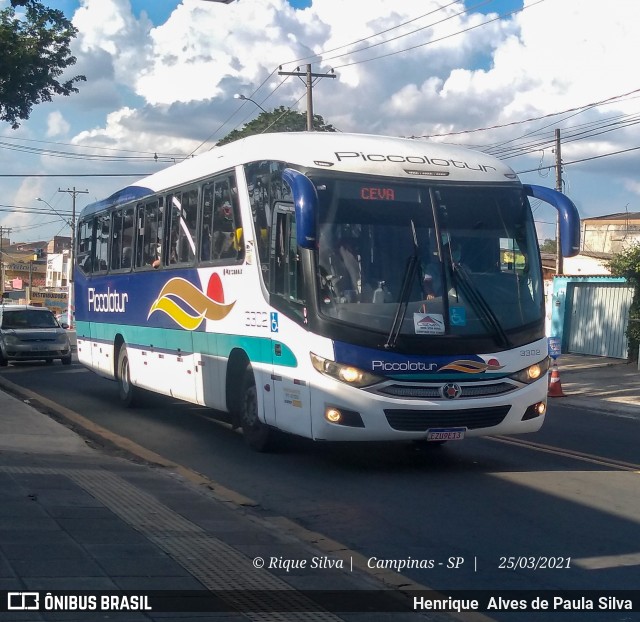 Piccolotur Transportes Turísticos 3302 na cidade de Campinas, São Paulo, Brasil, por Henrique Alves de Paula Silva. Número da foto: #8805775.