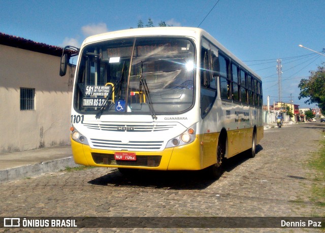 Transportes Guanabara 1101 na cidade de Natal, Rio Grande do Norte, Brasil, por Dennis Paz. ID da foto: 8808428.