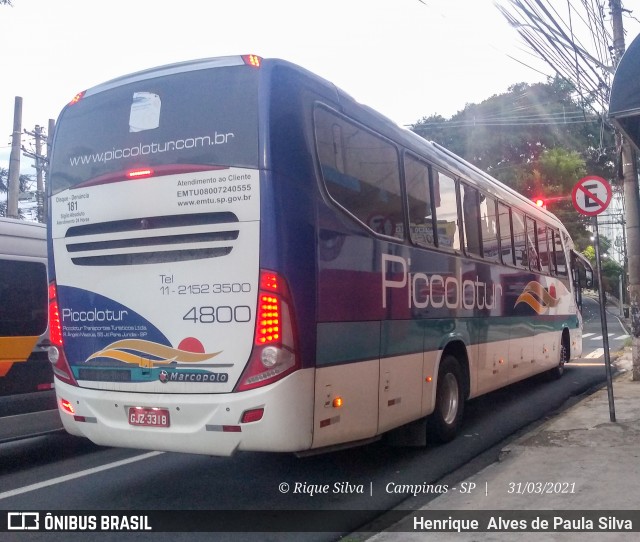 Piccolotur Transportes Turísticos 4800 na cidade de Campinas, São Paulo, Brasil, por Henrique Alves de Paula Silva. Número da foto: #8805777.