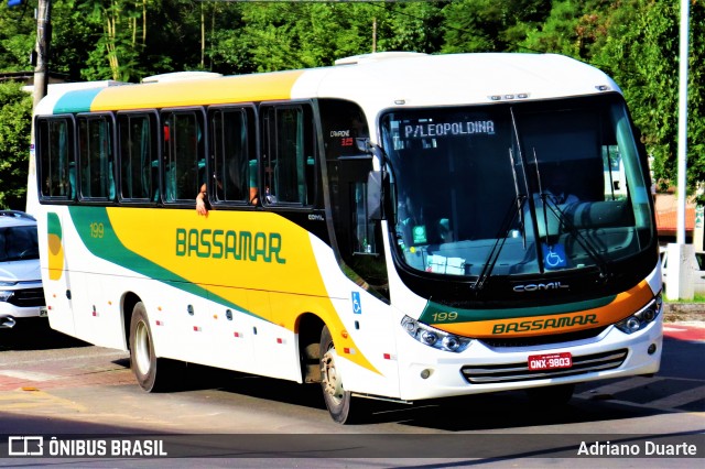 Viação Bassamar 199 na cidade de Leopoldina, Minas Gerais, Brasil, por Adriano Duarte. Número da foto: #8806632.