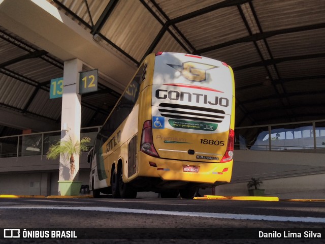 Empresa Gontijo de Transportes 18805 na cidade de Franca, São Paulo, Brasil, por Danilo Lima Silva. ID da foto: 8807966.