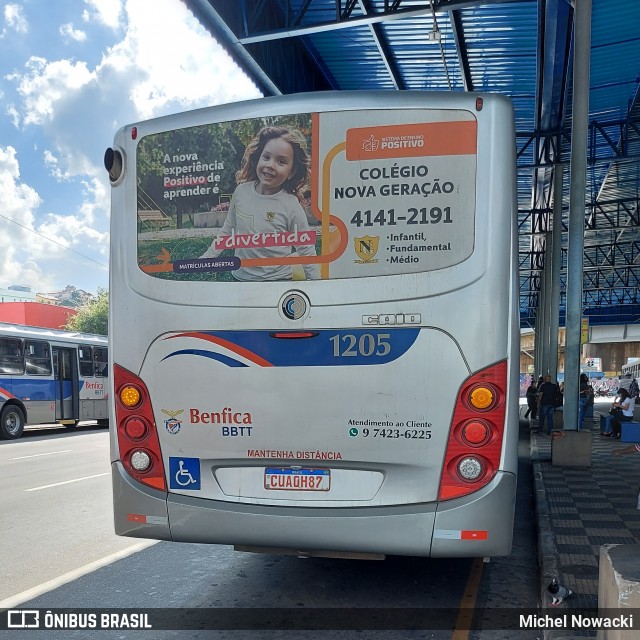 BBTT - Benfica Barueri Transporte e Turismo 1205 na cidade de Itapevi, São Paulo, Brasil, por Michel Nowacki. Número da foto: #8808042.