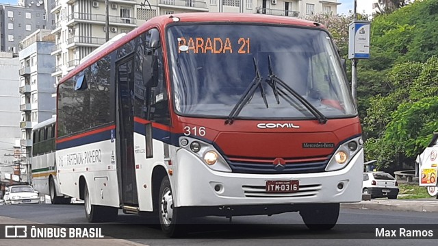 ATL - Associação dos Transportadores de Passageiros por Lotação 316 na cidade de Porto Alegre, Rio Grande do Sul, Brasil, por Max Ramos. ID da foto: 8806177.