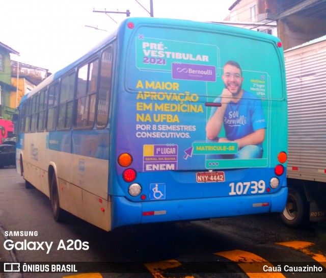 Concessionária Salvador Norte - CSN Transportes 10739 na cidade de Salvador, Bahia, Brasil, por Cauã Cauazinho. Número da foto: #8807986.
