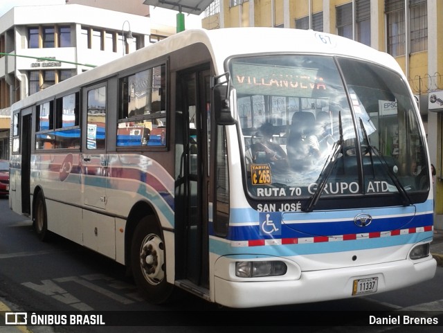 ATD - AutoTransportes Desamparados 67 na cidade de Catedral, San José, San José, Costa Rica, por Daniel Brenes. Número da foto: #8805584.