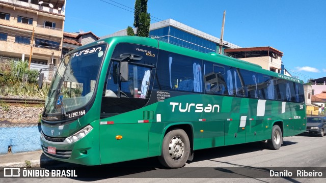 Tursan - Turismo Santo André 374 (RJ 597.164) na cidade de Barra do Piraí, Rio de Janeiro, Brasil, por Danilo  Ribeiro. Número da foto: #8806648.