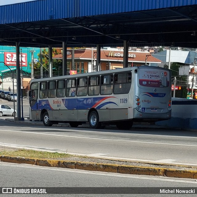 BBTT - Benfica Barueri Transporte e Turismo 1189 na cidade de Itapevi, São Paulo, Brasil, por Michel Nowacki. ID da foto: 8808059.