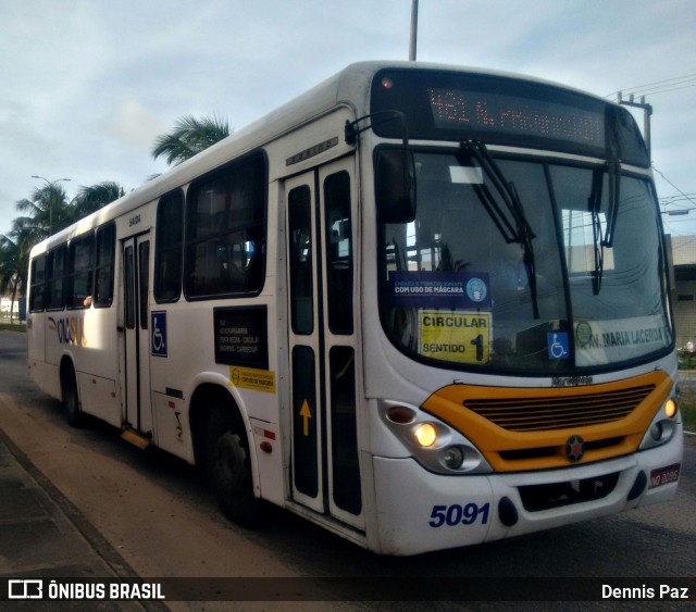 Via Sul TransFlor 5091 na cidade de Natal, Rio Grande do Norte, Brasil, por Dennis Paz. ID da foto: 8808393.