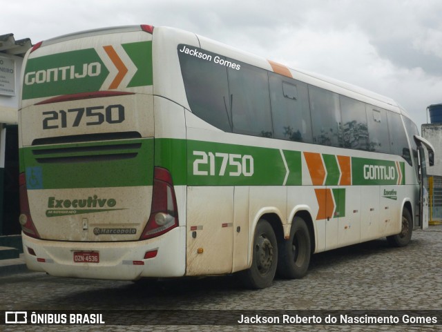 Empresa Gontijo de Transportes 21750 na cidade de Messias, Alagoas, Brasil, por Jackson Gomes. ID da foto: 8810112.