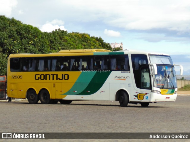 Empresa Gontijo de Transportes 12805 na cidade de Vitória da Conquista, Bahia, Brasil, por Anderson Queiroz. ID da foto: 8811010.