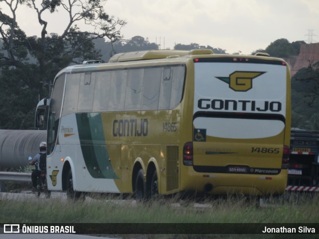 Empresa Gontijo de Transportes 14865 na cidade de Cabo de Santo Agostinho, Pernambuco, Brasil, por Jonathan Silva. ID da foto: 8808906.