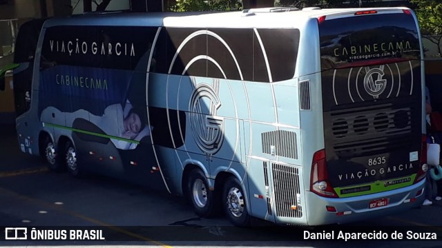 Viação Garcia 8635 na cidade de Ribeirão Preto, São Paulo, Brasil, por Daniel Aparecido de Souza. ID da foto: 8809249.