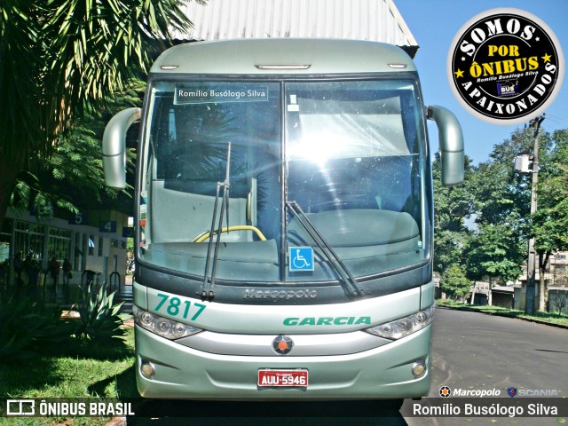 Viação Garcia 7817 na cidade de Arapongas, Paraná, Brasil, por Romílio Busólogo Silva . Número da foto: #8810826.