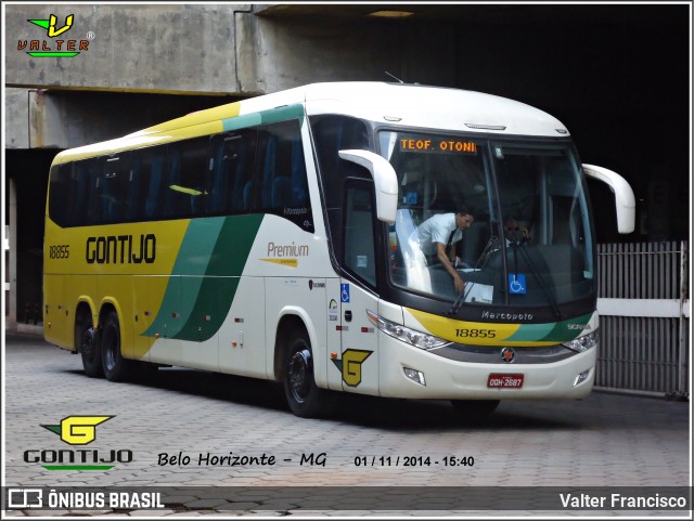 Empresa Gontijo de Transportes 18855 na cidade de Belo Horizonte, Minas Gerais, Brasil, por Valter Francisco. Número da foto: #8808822.