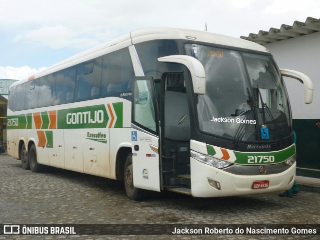 Empresa Gontijo de Transportes 21750 na cidade de Messias, Alagoas, Brasil, por Jackson Gomes. ID da foto: 8810109.