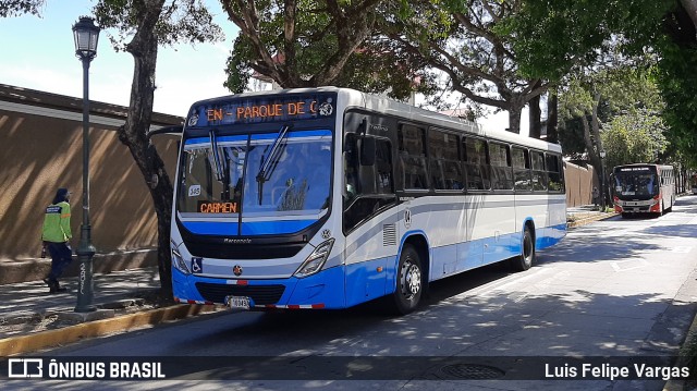 Buses Guadalupe 04 na cidade de San José, San José, Costa Rica, por Luis Felipe Vargas. ID da foto: 8810312.