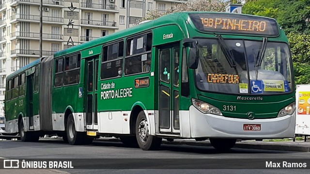 Sudeste Transportes Coletivos 3131 na cidade de Porto Alegre, Rio Grande do Sul, Brasil, por Max Ramos. ID da foto: 8810119.