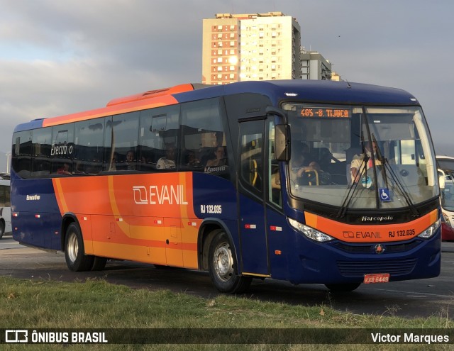 Evanil Transportes e Turismo RJ 132.035 na cidade de Rio de Janeiro, Rio de Janeiro, Brasil, por Victor Marques. ID da foto: 8812098.