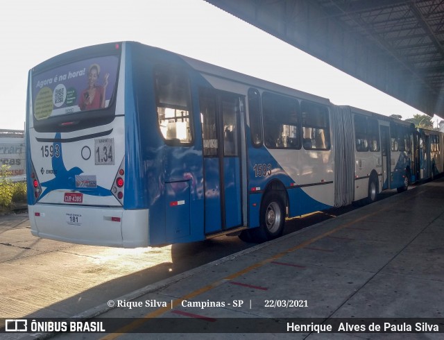 VB Transportes e Turismo 1593 na cidade de Campinas, São Paulo, Brasil, por Henrique Alves de Paula Silva. Número da foto: #8814552.