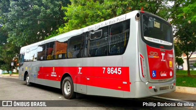 Transwolff Transportes e Turismo 7 8645 na cidade de São Paulo, São Paulo, Brasil, por Phillip Barbosa da silva. Número da foto: #8814611.