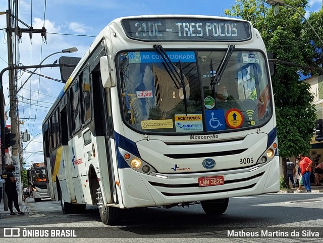 Viação Pinheiral 3005 na cidade de Volta Redonda, Rio de Janeiro, Brasil, por Matheus Martins da Silva. Número da foto: #8814519.
