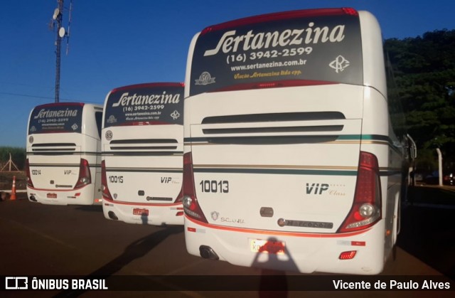 Viação Sertanezina 10013 na cidade de Sertãozinho, São Paulo, Brasil, por Vicente de Paulo Alves. Número da foto: #8814656.