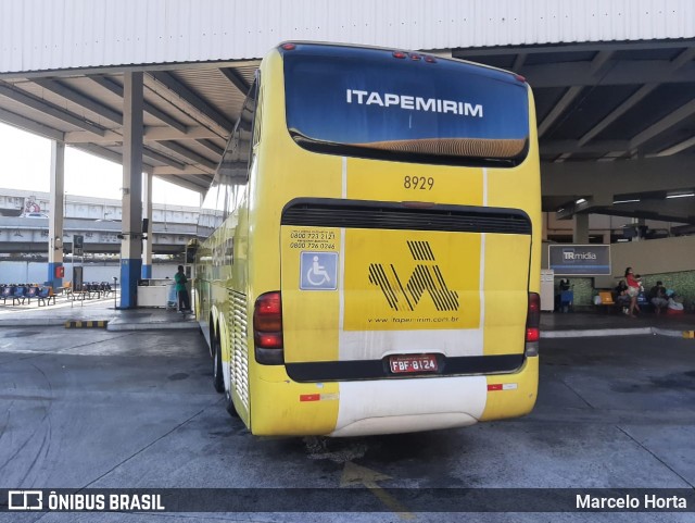 Viação Itapemirim 8929 na cidade de Rio de Janeiro, Rio de Janeiro, Brasil, por Marcelo Horta. ID da foto: 8816829.