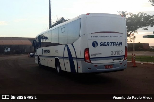 SERTRAN Ribeirão Preto - Sertãozinho Transporte Coletivo 20102 na cidade de Sertãozinho, São Paulo, Brasil, por Vicente de Paulo Alves. ID da foto: 8818596.