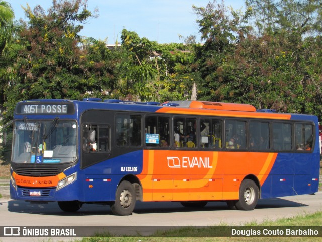 Evanil Transportes e Turismo RJ 132.106 na cidade de Rio de Janeiro, Rio de Janeiro, Brasil, por Douglas Couto Barbalho. Número da foto: #8816259.