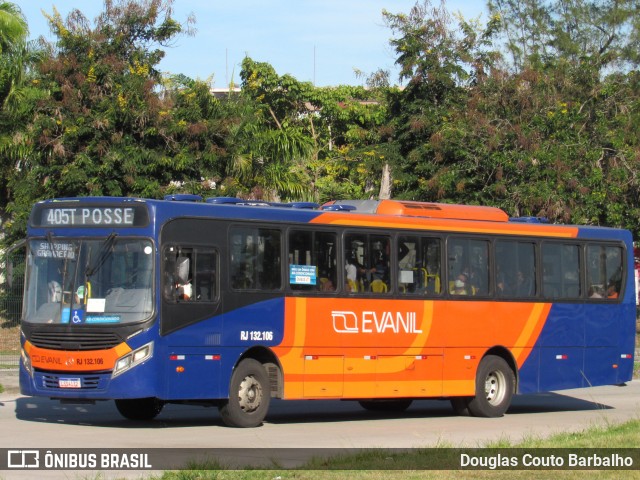 Evanil Transportes e Turismo RJ 132.106 na cidade de Rio de Janeiro, Rio de Janeiro, Brasil, por Douglas Couto Barbalho. ID da foto: 8816259.