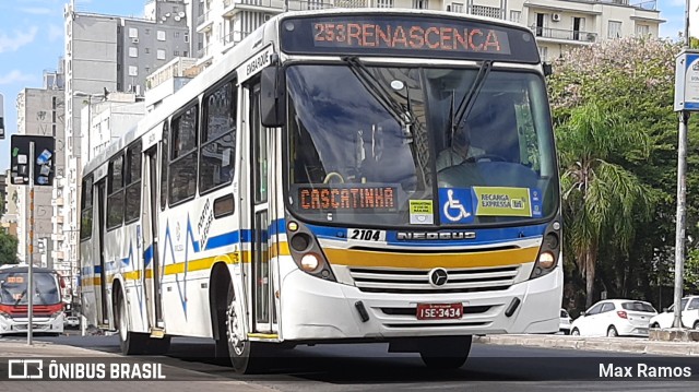 VTC - Viação Teresópolis Cavalhada 2104 na cidade de Porto Alegre, Rio Grande do Sul, Brasil, por Max Ramos. ID da foto: 8816256.